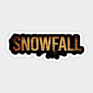 grunge of snow 2021 Sticker